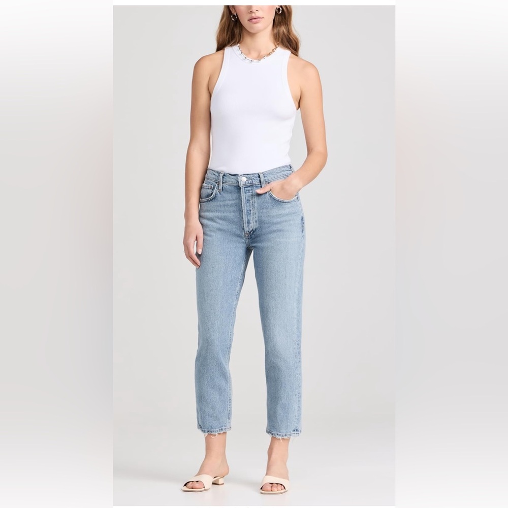 Agolde Riley Crop Straight Jeans